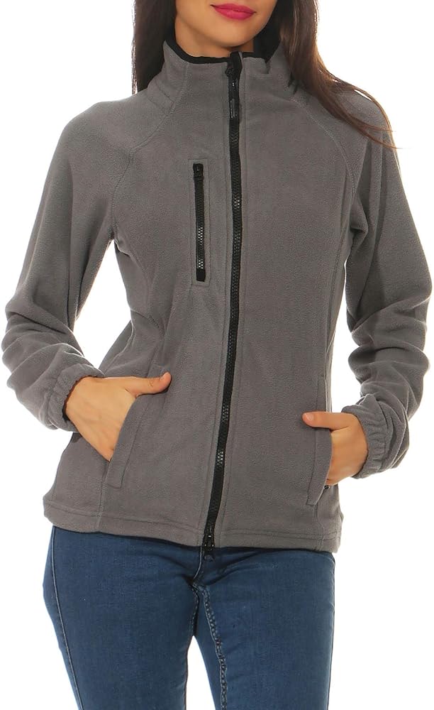 Leichte Fleecejacke Anthrazit